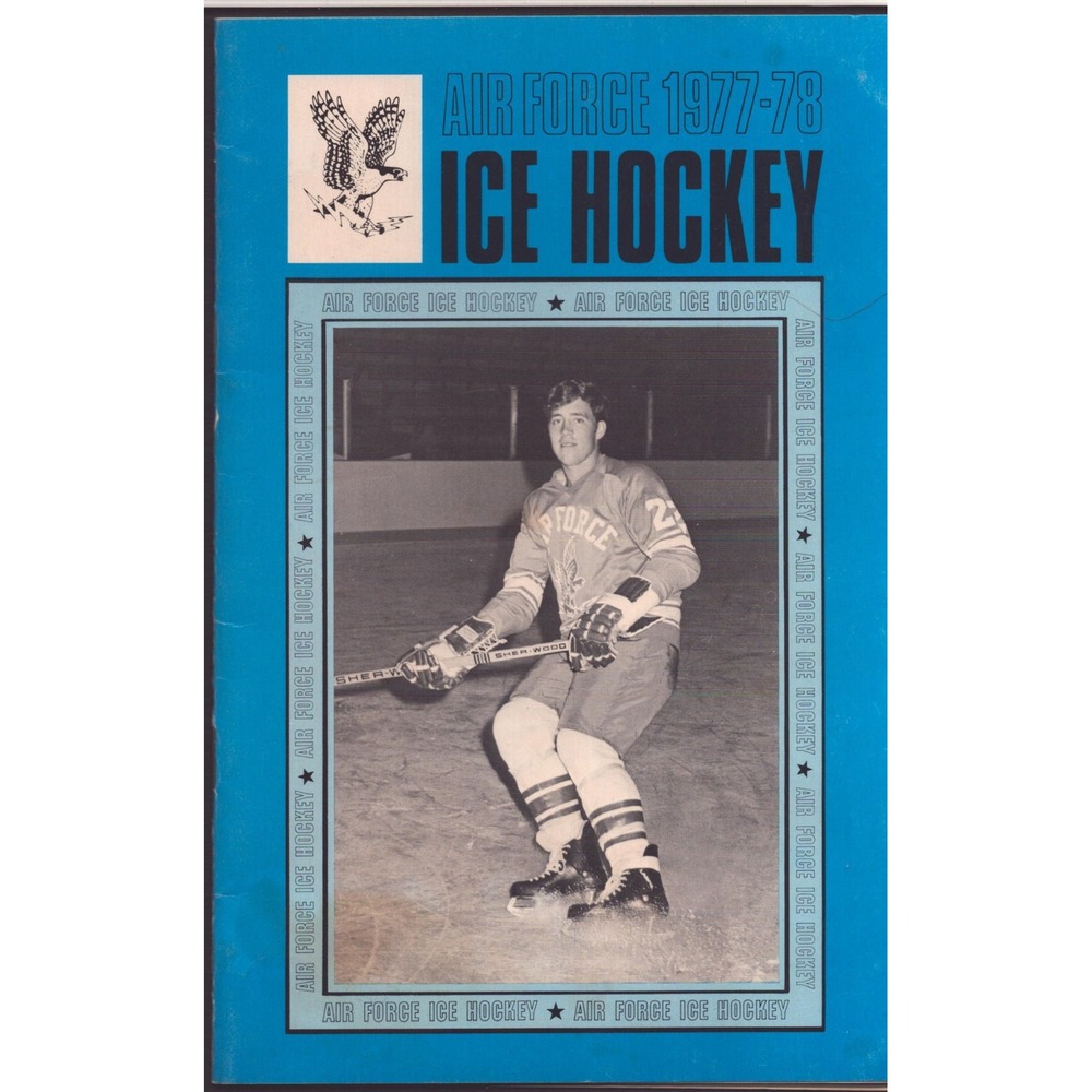1977-78 Air Force Academy Falcons Ice Hockey Program Cadet Field House CO - Picture 1 of 3